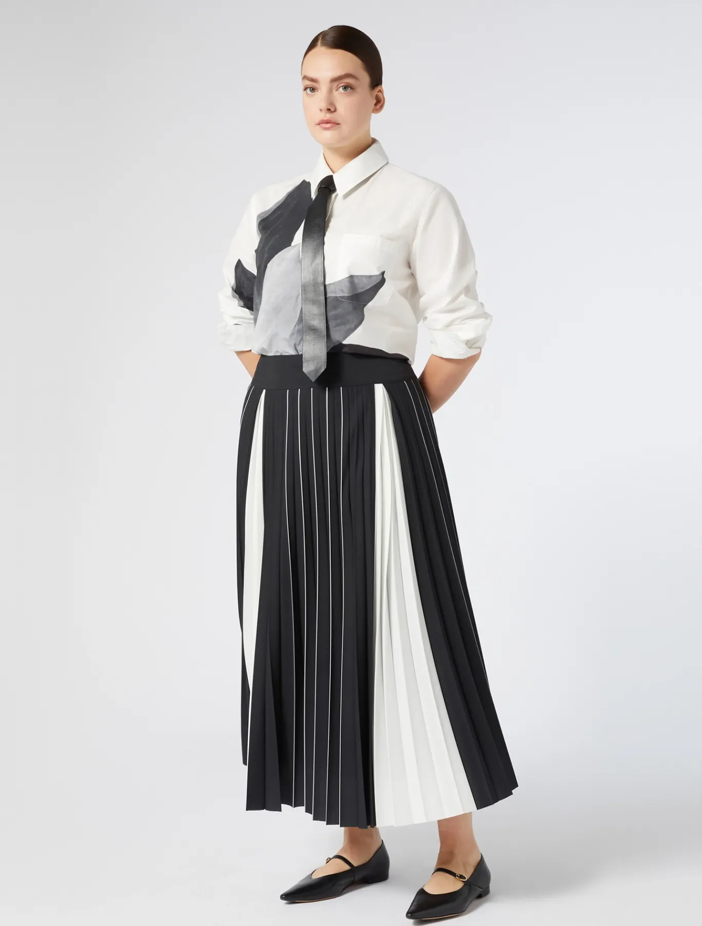 Marina Rinaldi Camicie & Bluse | Camicie & Bluse*Camicia in popeline con stampa BIANCO