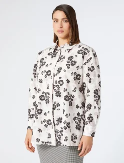 Marina Rinaldi Camicie & Bluse | Camicie & Bluse*Camicia in popeline di cotone BIANCOOTTICO