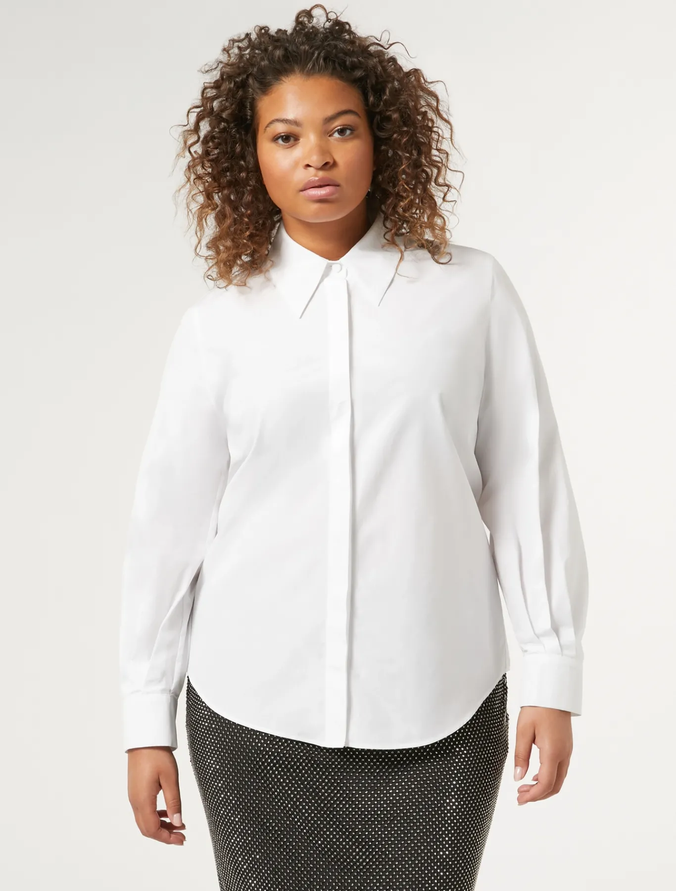Marina Rinaldi Camicie & Bluse | Camicie & Bluse*Camicia in popeline di cotone BIANCOOTTICO
