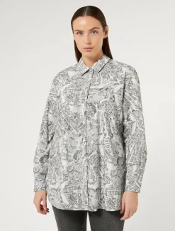 Marina Rinaldi Camicie & Bluse | Camicie & Bluse*Camicia in popeline di cotone BIANCOOTTICO