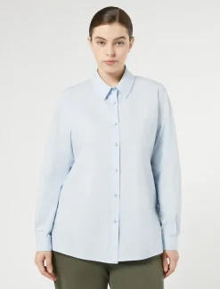 Marina Rinaldi Camicie & Bluse | Camicie & Bluse*Camicia in popeline di cotone AZZURRO