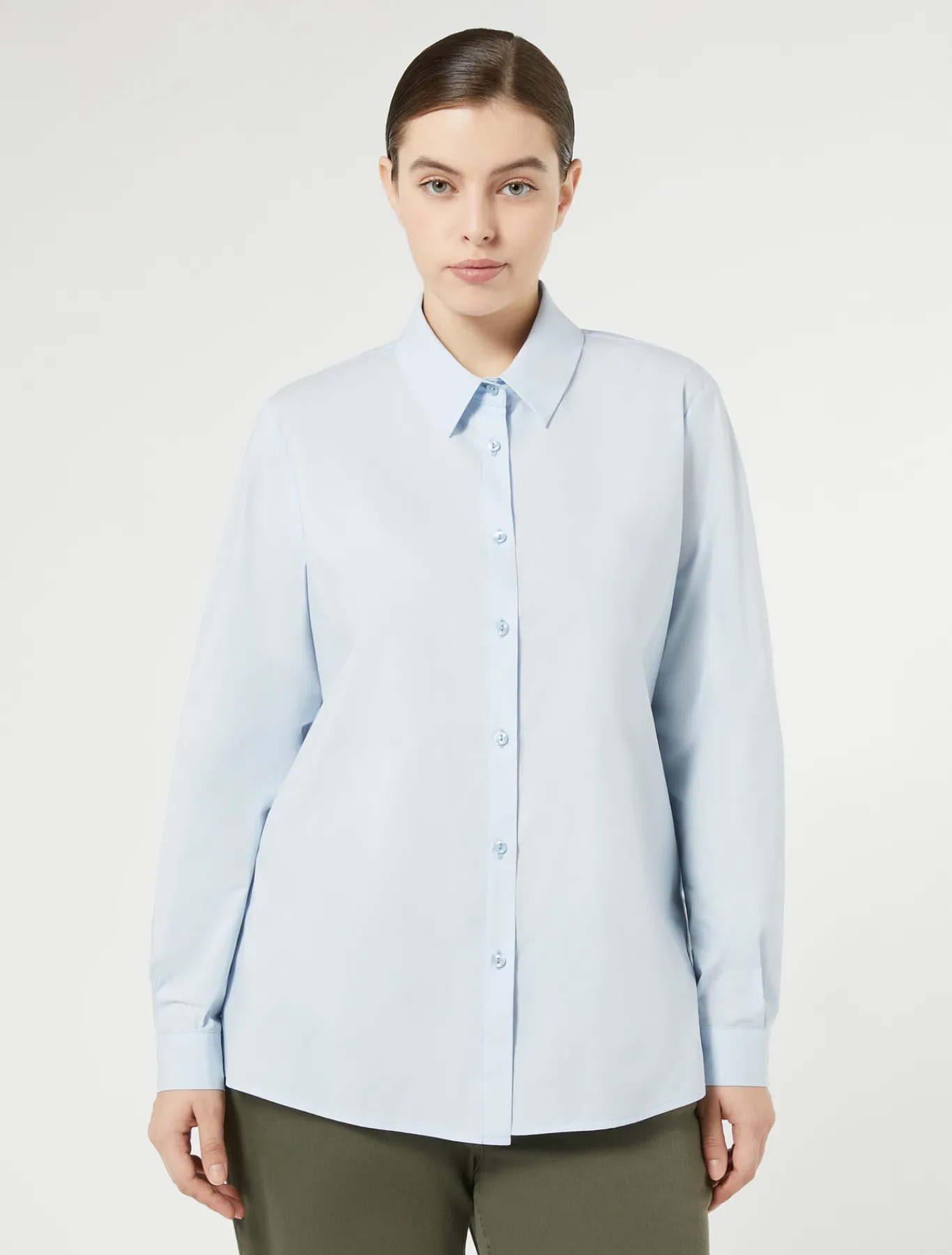 Marina Rinaldi Camicie & Bluse | Camicie & Bluse*Camicia in popeline di cotone AZZURRO