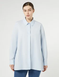 Marina Rinaldi Camicie & Bluse | Camicie & Bluse*Camicia in popeline di cotone AZZURRO