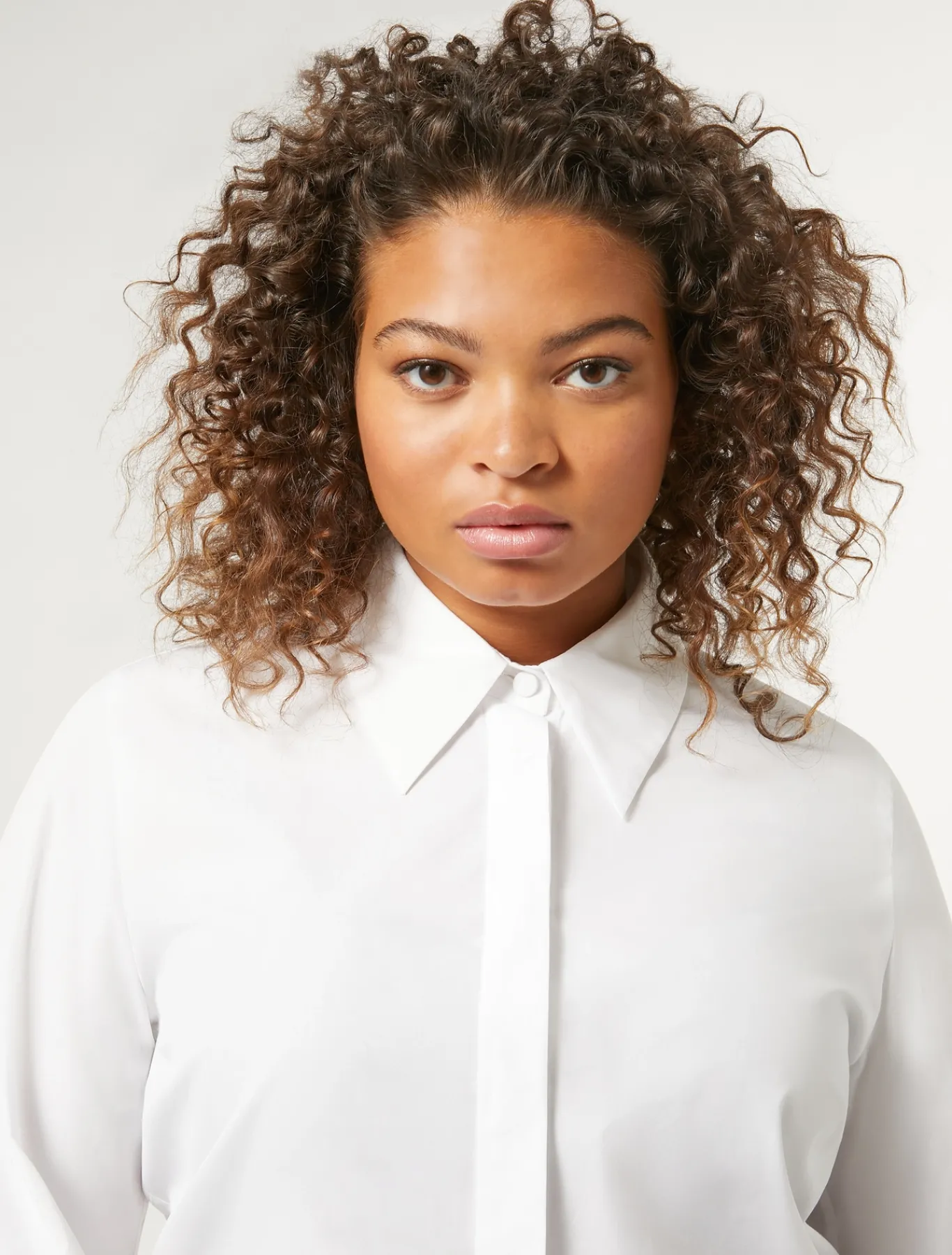 Marina Rinaldi Camicie & Bluse | Camicie & Bluse*Camicia in popeline di cotone BIANCOOTTICO