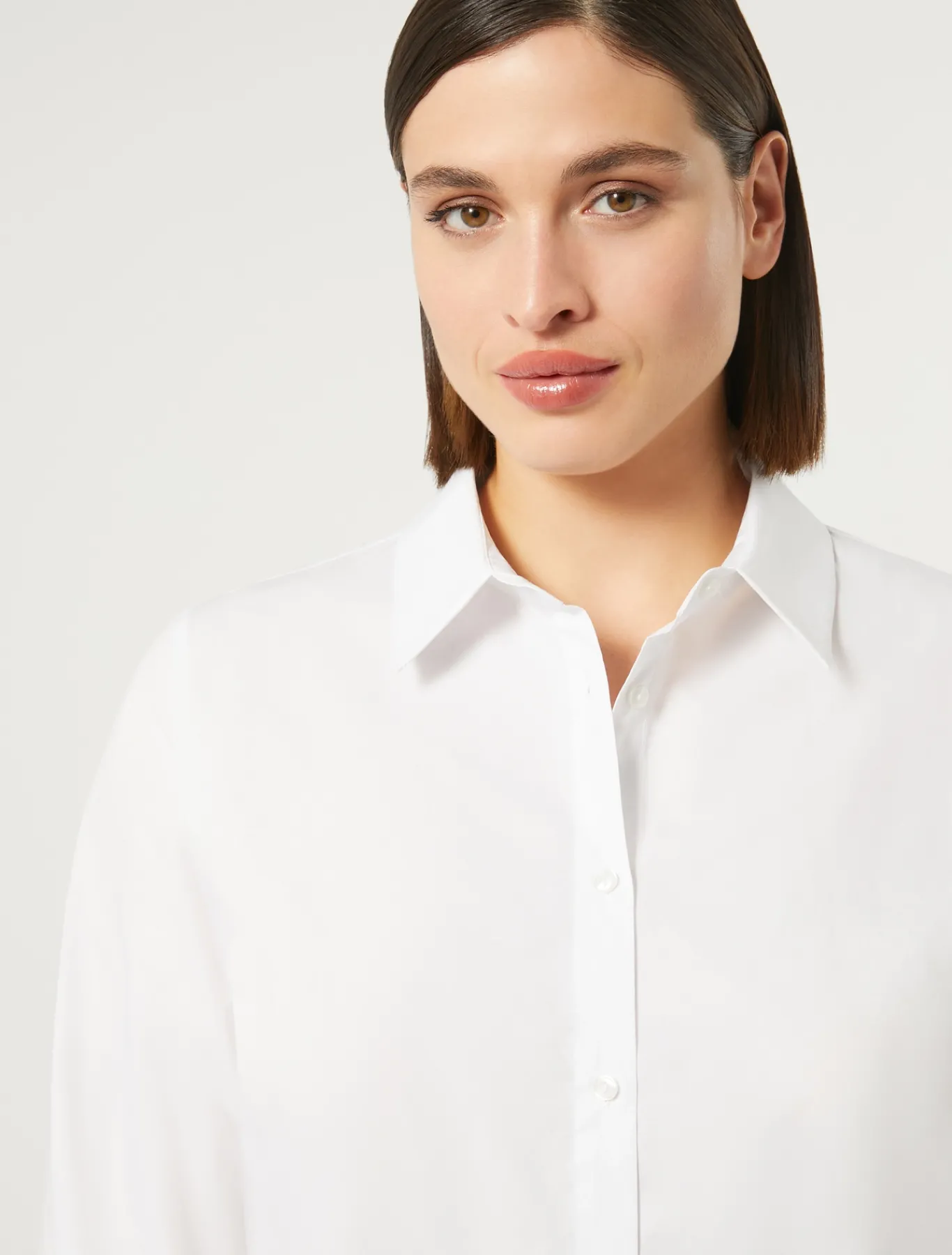 Marina Rinaldi Camicie & Bluse | Camicie & Bluse*Camicia in popeline di cotone BIANCOOTTICO