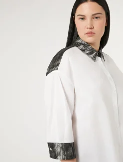 Marina Rinaldi Camicie & Bluse | Camicie & Bluse*Camicia in popeline di cotone BIANCOOTTICO