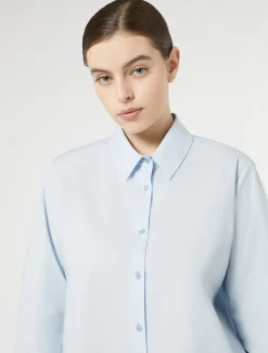 Marina Rinaldi Camicie & Bluse | Camicie & Bluse*Camicia in popeline di cotone AZZURRO