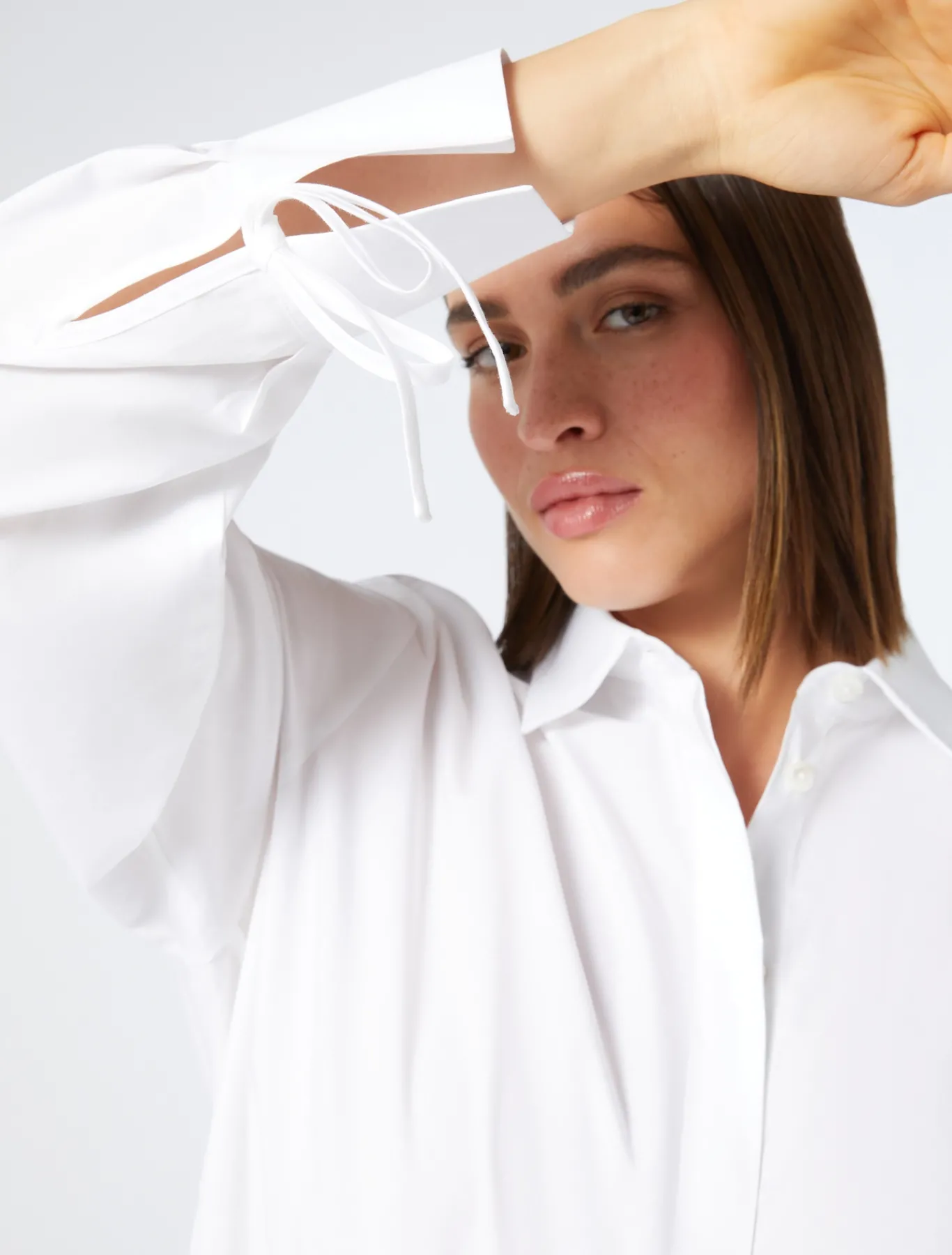 Marina Rinaldi Camicie & Bluse | Camicie & Bluse*Camicia in popeline di cotone BIANCOOTTICO