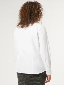 Marina Rinaldi Camicie & Bluse | Camicie & Bluse*Camicia in popeline di cotone BIANCOOTTICO