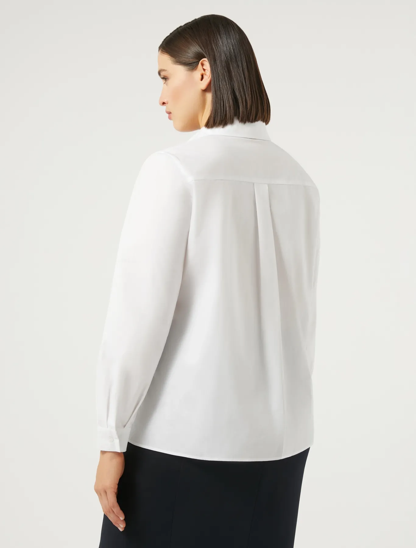 Marina Rinaldi Camicie & Bluse | Camicie & Bluse*Camicia in popeline di cotone BIANCOOTTICO