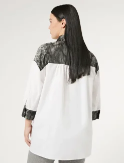 Marina Rinaldi Camicie & Bluse | Camicie & Bluse*Camicia in popeline di cotone BIANCOOTTICO