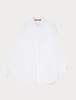 Marina Rinaldi Camicie & Bluse | Camicie & Bluse*Camicia in popeline di cotone BIANCOOTTICO