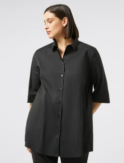 Marina Rinaldi Camicie & Bluse | Camicie & Bluse*Camicia in popeline di misto cotone NERO