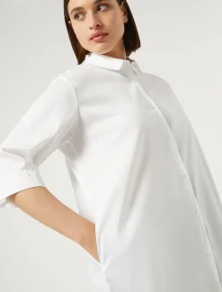 Marina Rinaldi Camicie & Bluse | Camicie & Bluse*Camicia in popeline di misto cotone BIANCOOTTICO