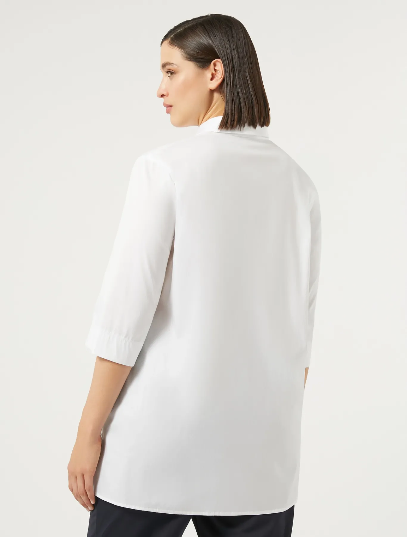 Marina Rinaldi Camicie & Bluse | Camicie & Bluse*Camicia in popeline di misto cotone BIANCOOTTICO