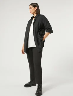 Marina Rinaldi Camicie & Bluse | Camicie & Bluse*Camicia in popeline di misto cotone NERO