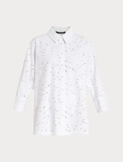 Marina Rinaldi Camicie & Bluse | Camicie & Bluse*Camicia in popeline sangallo BIANCO
