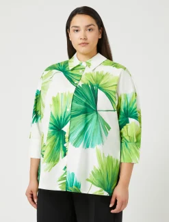 Marina Rinaldi Camicie & Bluse | Camicie & Bluse*Camicia in popeline stampato BIANCO