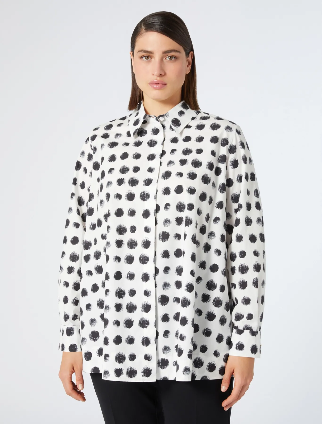 Marina Rinaldi Camicie & Bluse | Camicie & Bluse*Camicia in popeline stampato BIANCOOTTICO