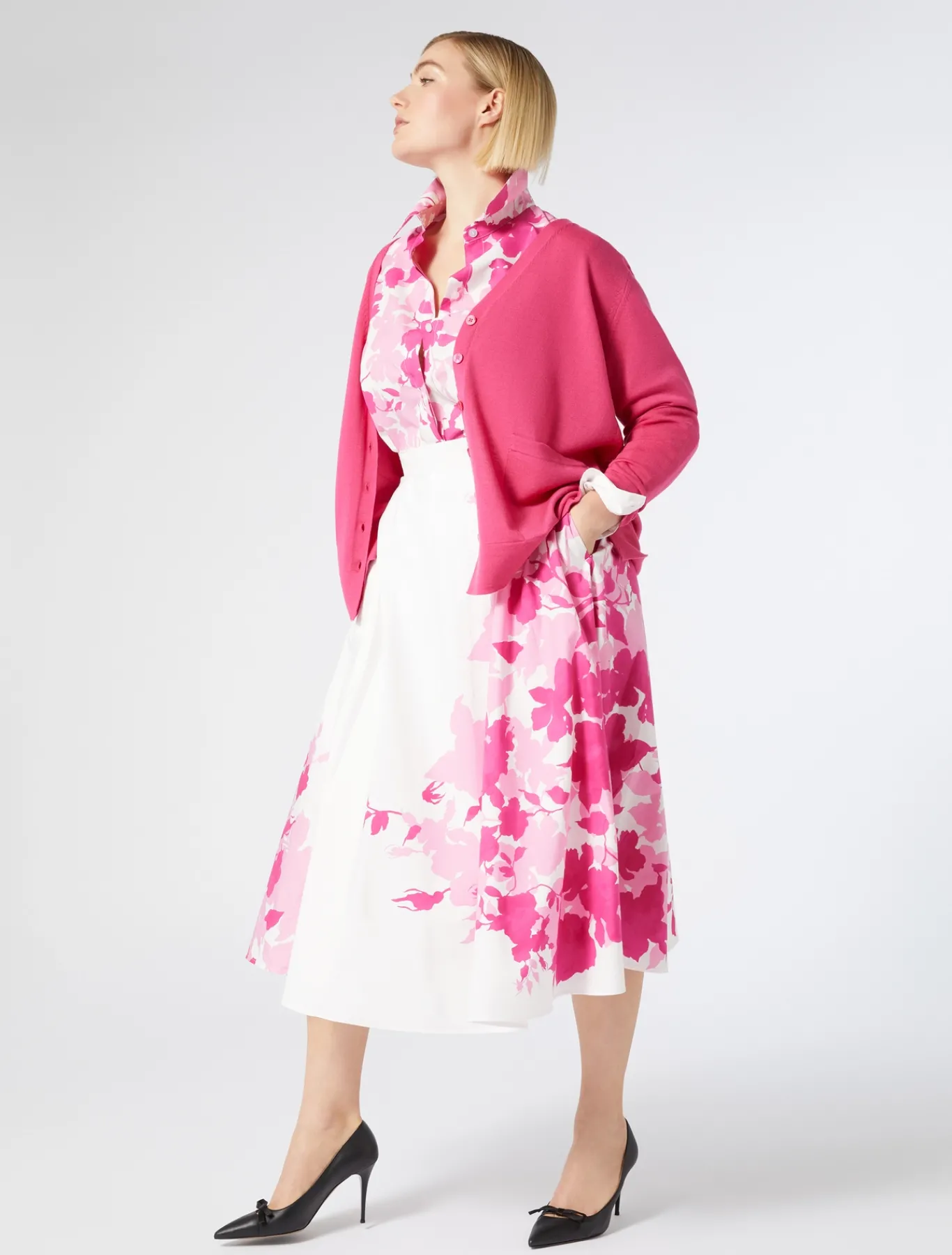 Marina Rinaldi Camicie & Bluse | Camicie & Bluse*Camicia in popeline stampato BIANCOOTTICO