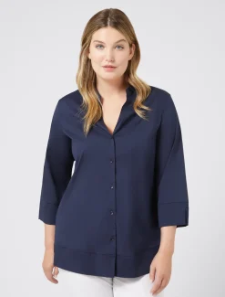 Marina Rinaldi Camicie & Bluse | Camicie & Bluse*Camicia in popeline stretch BLUETTE