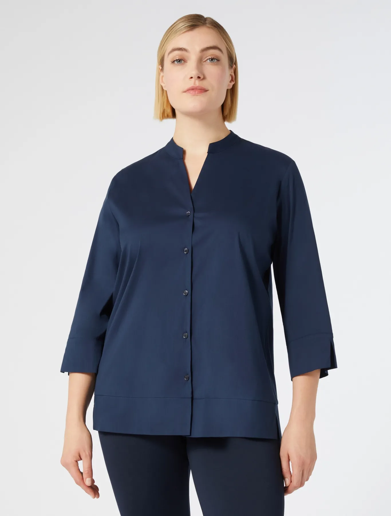 Marina Rinaldi Camicie & Bluse | Camicie & Bluse*Camicia in popeline stretch BLUNOTTE