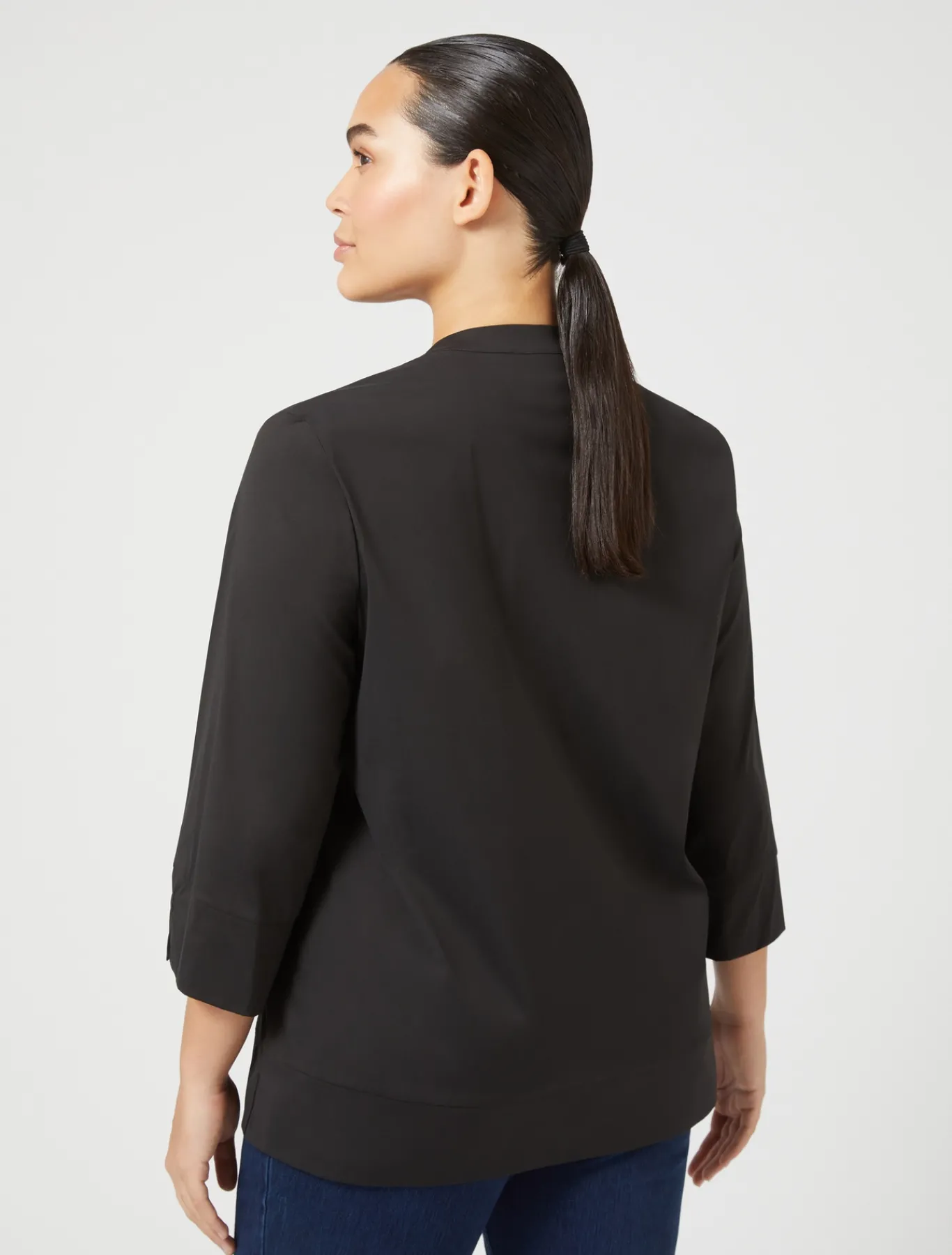 Marina Rinaldi Camicie & Bluse | Camicie & Bluse*Camicia in popeline stretch NERO