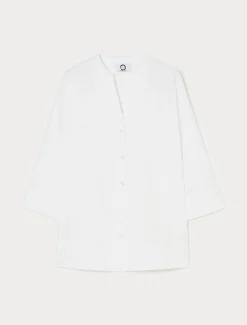 Marina Rinaldi Camicie & Bluse | Camicie & Bluse*Camicia in popeline stretch BIANCOOTTICO