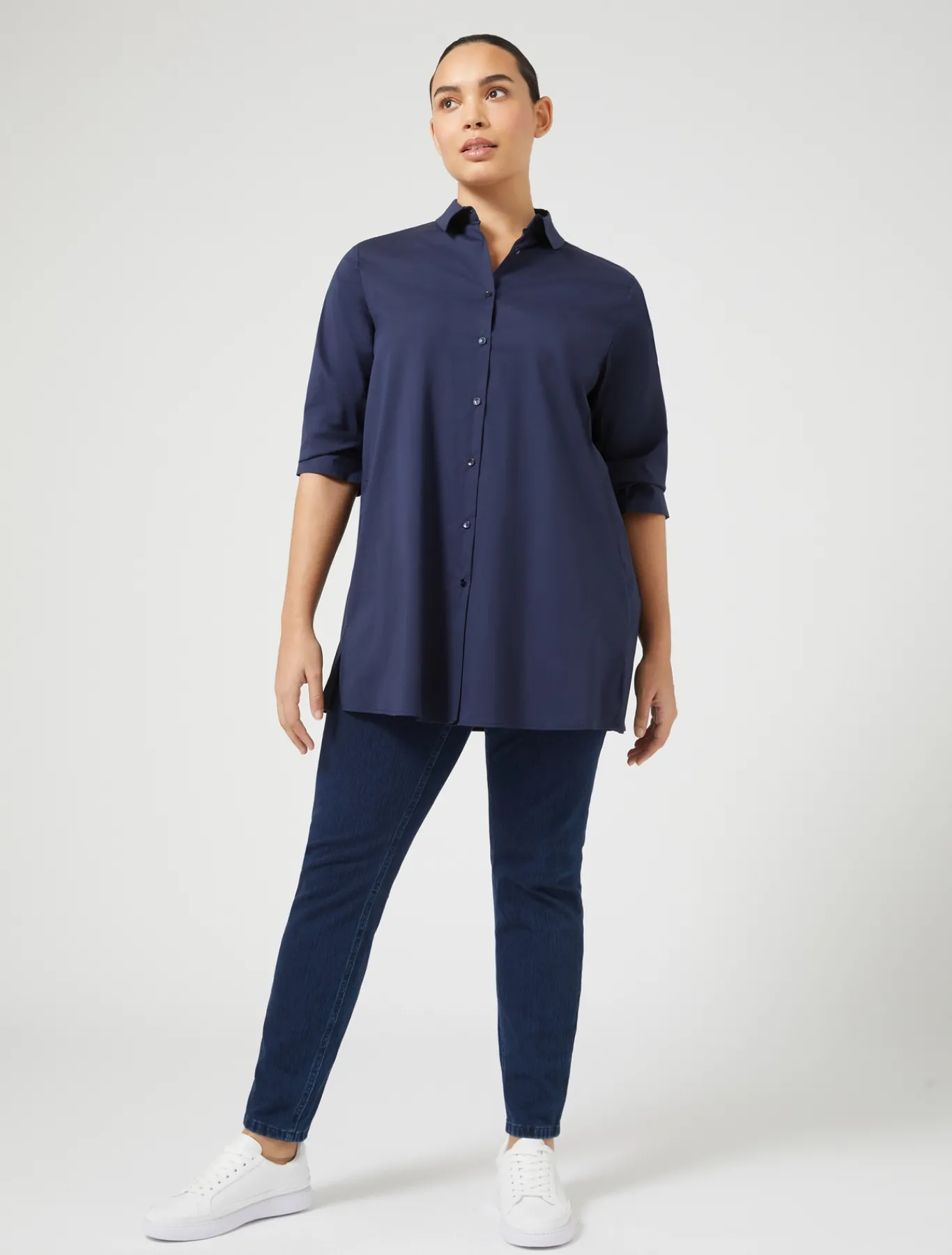 Marina Rinaldi Camicie & Bluse | Camicie & Bluse*Camicia in popeline stretch BLUETTE