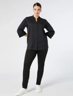 Marina Rinaldi Camicie & Bluse | Camicie & Bluse*Camicia in popeline stretch NERO