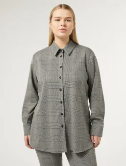 Marina Rinaldi Camicie & Bluse | Camicie & Bluse*Camicia in Principe di Galles NERO
