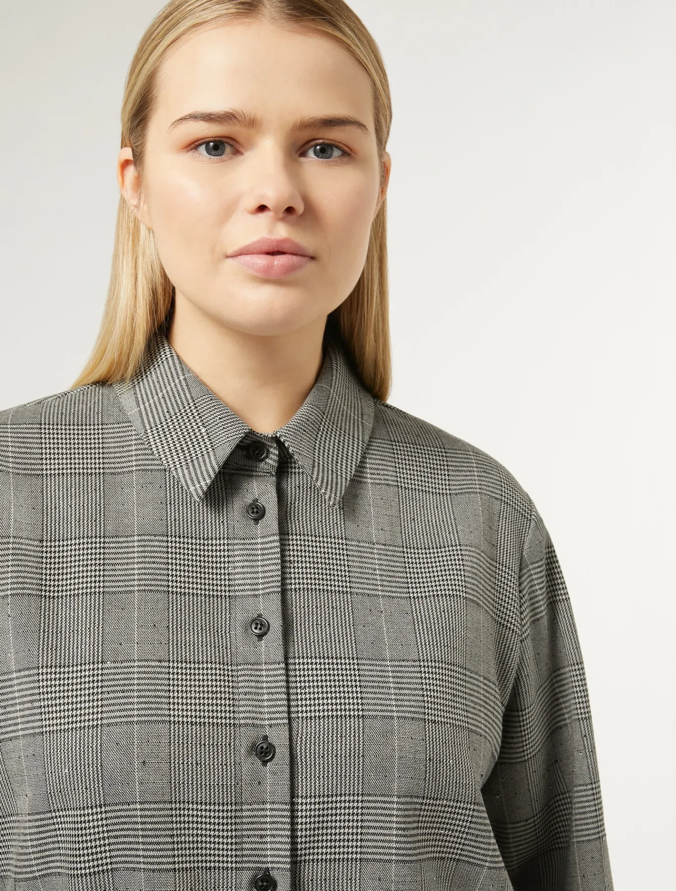Marina Rinaldi Camicie & Bluse | Camicie & Bluse*Camicia in Principe di Galles NERO