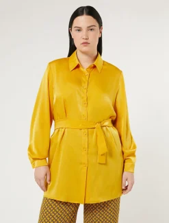 Marina Rinaldi Camicie & Bluse | Camicie & Bluse*Camicia in raso SENAPE