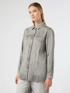 Marina Rinaldi Camicie & Bluse | Camicie & Bluse*Camicia in raso GRIGIOMEDIO
