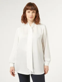 Marina Rinaldi Camicie & Bluse | Camicie & Bluse*Camicia in raso BIANCO