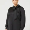 Marina Rinaldi Camicie & Bluse | Camicie & Bluse*Camicia in raso NERO
