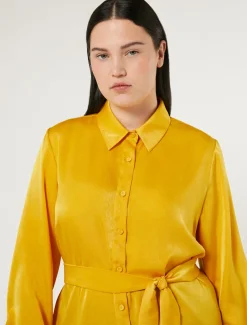 Marina Rinaldi Camicie & Bluse | Camicie & Bluse*Camicia in raso SENAPE