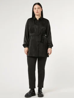 Marina Rinaldi Camicie & Bluse | Camicie & Bluse*Camicia in raso NERO