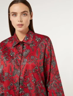 Marina Rinaldi Camicie & Bluse | Camicie & Bluse*Camicia in raso di cotone ROSSO