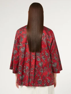 Marina Rinaldi Camicie & Bluse | Camicie & Bluse*Camicia in raso di cotone ROSSO