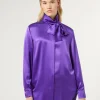Marina Rinaldi Camicie & Bluse | Camicie & Bluse*Camicia in raso di seta VIOLA
