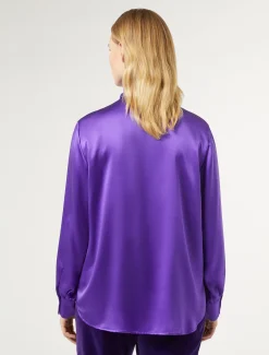 Marina Rinaldi Camicie & Bluse | Camicie & Bluse*Camicia in raso di seta VIOLA