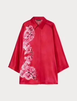 Marina Rinaldi Bluse | Camicie & Bluse*Camicia in raso di seta FUXIA