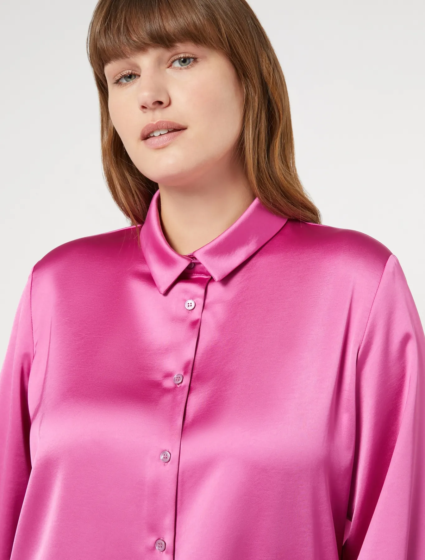 Marina Rinaldi Camicie & Bluse | Camicie & Bluse*Camicia in raso fluido ROSAANTICO