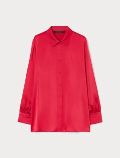Marina Rinaldi Bluse | Camicie & Bluse*Camicia in satin leggero FUXIA