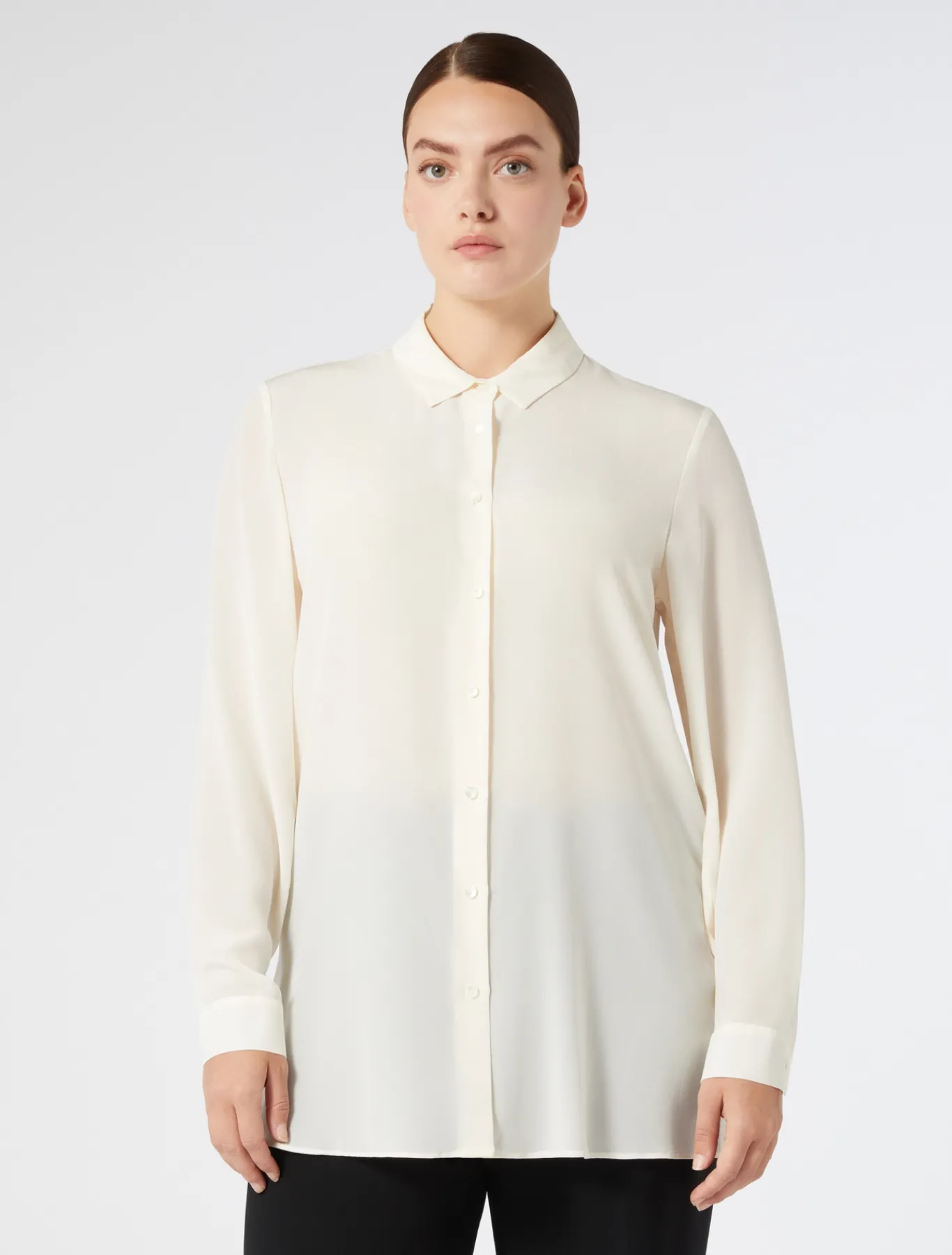 Marina Rinaldi Camicie & Bluse | Camicie & Bluse*Camicia in seta BIANCO