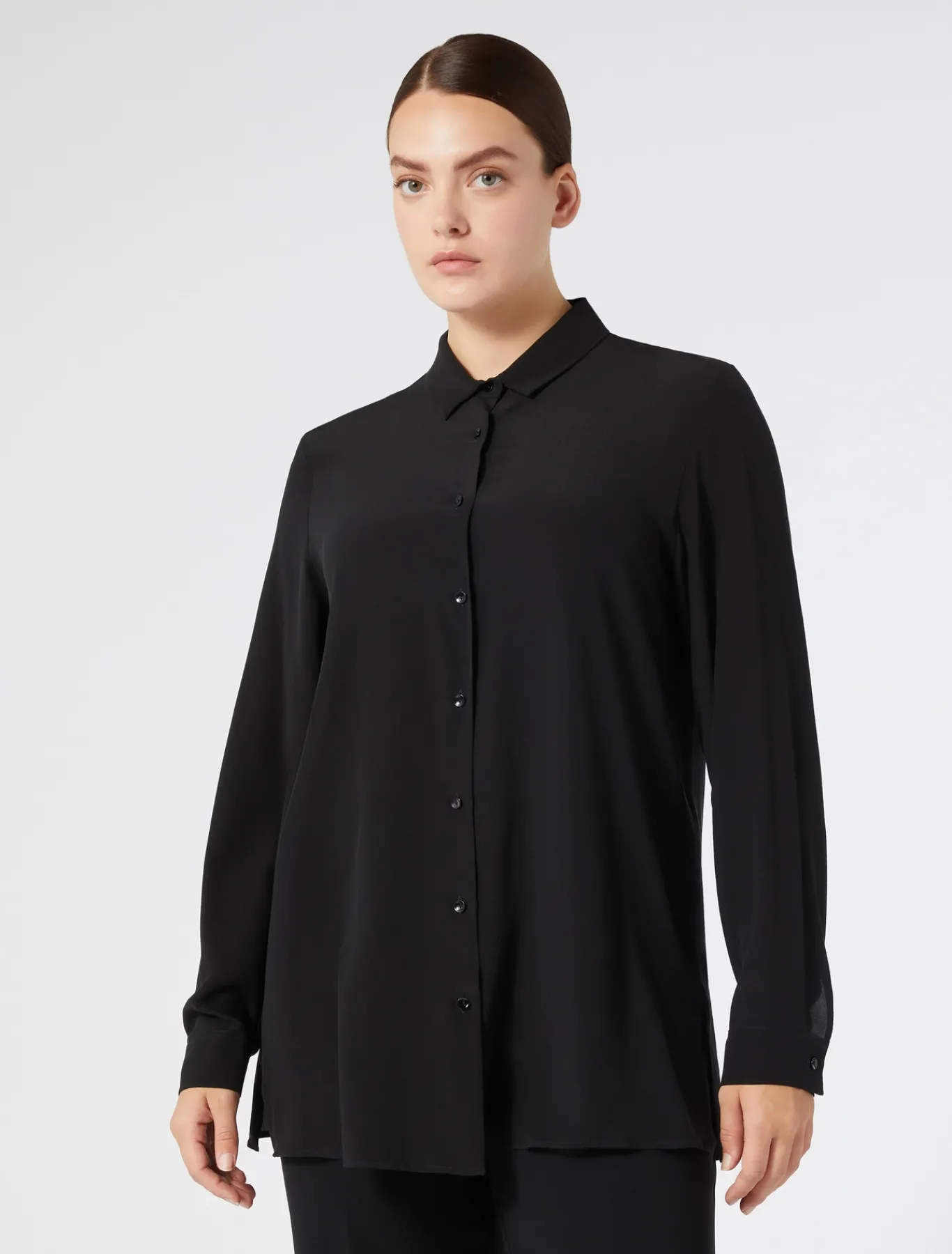 Marina Rinaldi Camicie & Bluse | Camicie & Bluse*Camicia in seta NERO