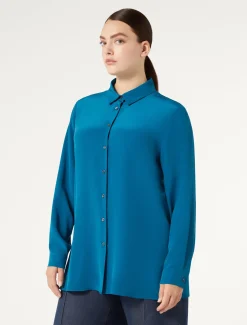 Marina Rinaldi Camicie & Bluse | Camicie & Bluse*Camicia in seta TURCHESE