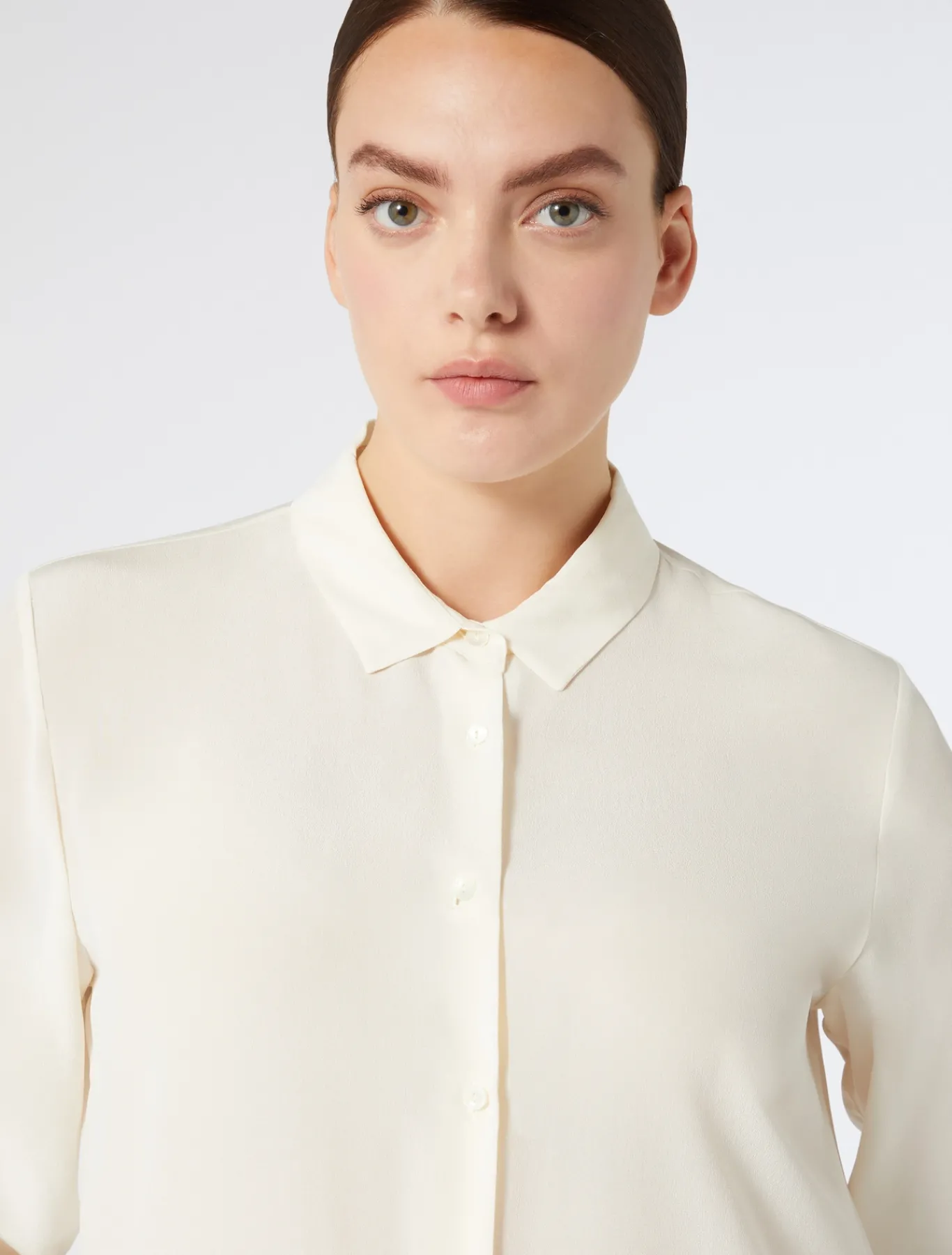 Marina Rinaldi Camicie & Bluse | Camicie & Bluse*Camicia in seta BIANCO