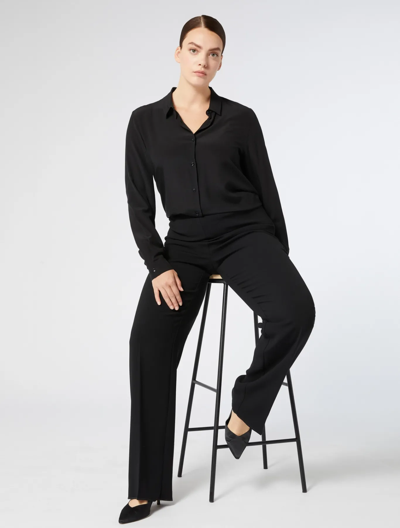 Marina Rinaldi Camicie & Bluse | Camicie & Bluse*Camicia in seta NERO